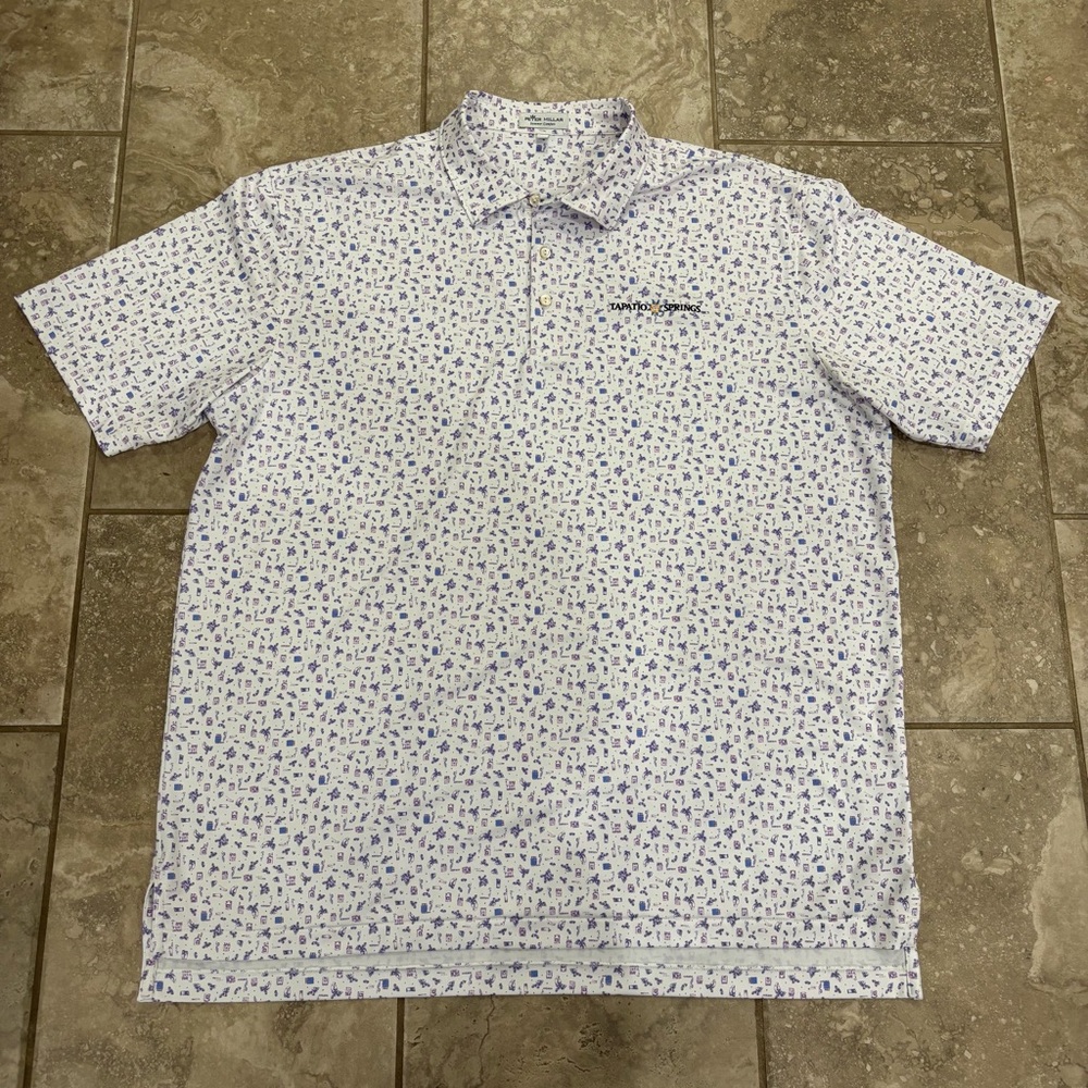 Peter Millar Summer Comfort Men’s Golf Tapatio Resort Polo Shirt‎ Sz XL